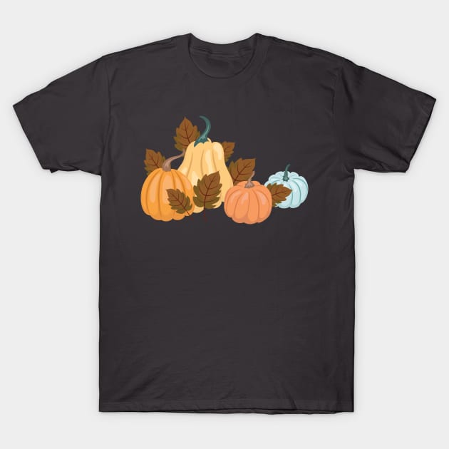 Fall Pumpkins T-Shirt by SWON Design